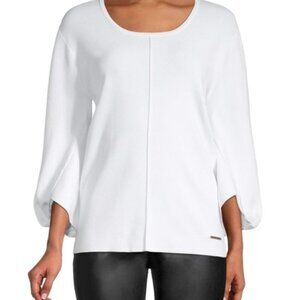 NWT Donna Karan DKNY Scoop neck Knit Top Size XS